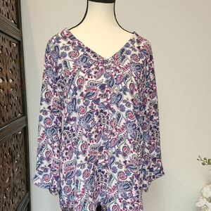 DR2 Paisley Print Blouse